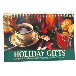 Holiday Gifts Small Spiral Bound Recipe Book Appetizers Cookies Candies Breads